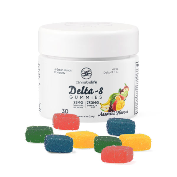 cannabis life delta 8 assorted flavor gummies