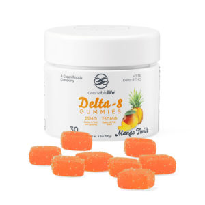 cannabis life delta 8 mango twist gummies