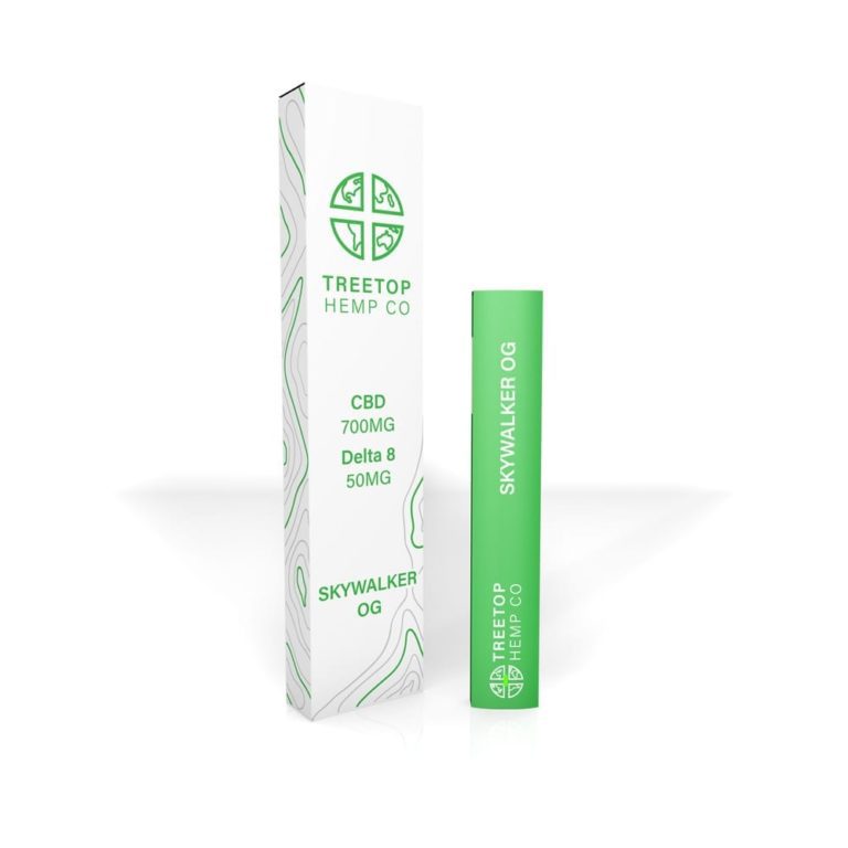 Treetop Hemp Co Delta 8 Disposable Vape Same Day Shipping