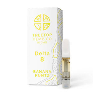 treetop hemp co delta 8 cartridge banana runtz