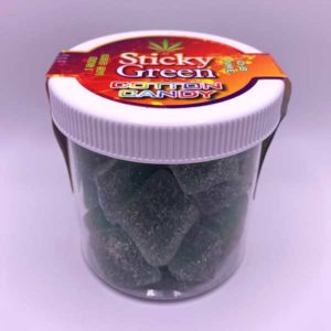 sticky green delta 8 1500mg gummies cotton candy