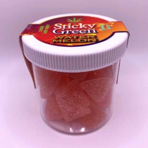 sticky green delta 8 1500mg gummies watermelon