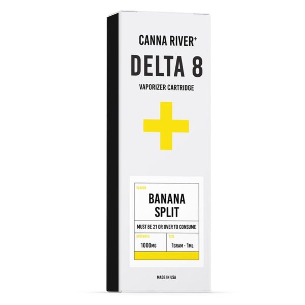 canna river banana split d8 thc cartridge 1000mg