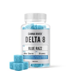 Canna River Blue Razz Delta 8 Gummies | THC