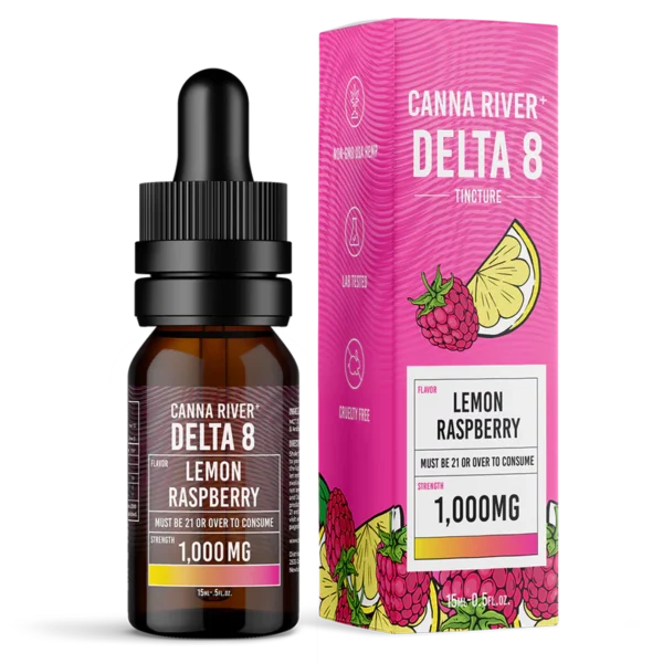 canna river delta 8 tincture 1000mg lemon raspberry