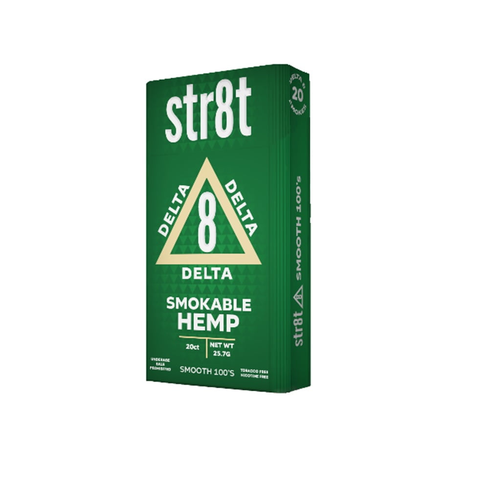 delta 8 ciggs str8t smooth 100's