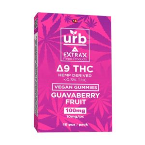 urb extrax d9 gummies 10 guavaberry fruit