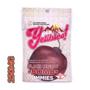 yetibles black cherry bomb gummies 250mg