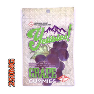 yetibles grape gummies 250mg