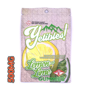 yetibles lemon lime gummies 500mg