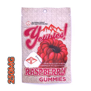 yetibles raspberry gummies 250mg