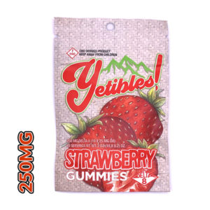 yetibles strawberry gummies 250mg