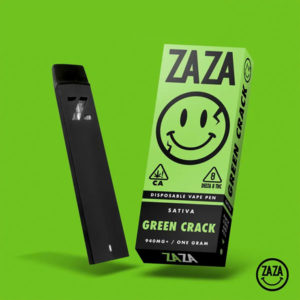 zaza delta 8 disposable green crack
