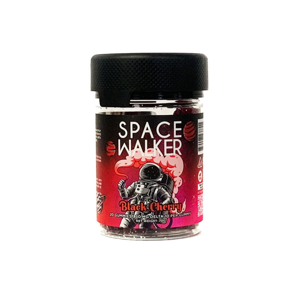 black cherry space walker d 10 gummies 20 cnt