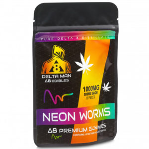 neon worms delta 8 gummies bag 1000mg