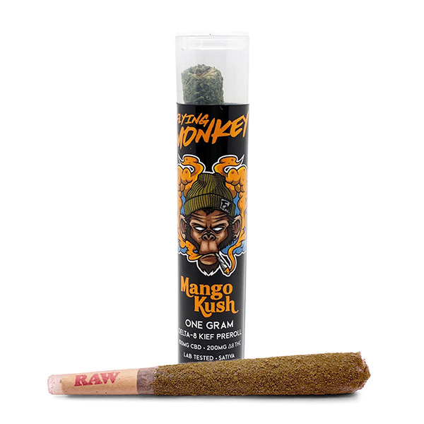 flying monkey delta 8 pre roll mango kush