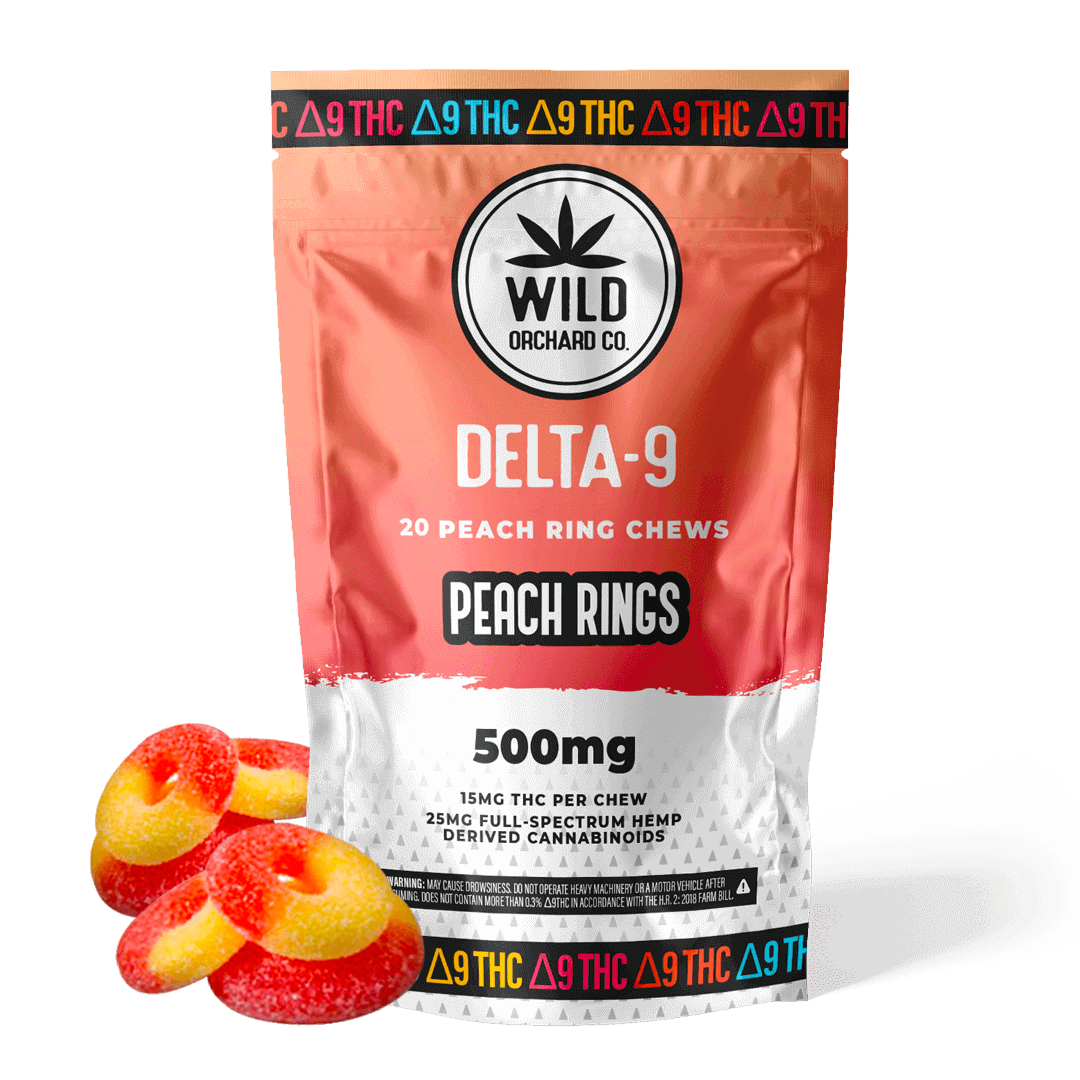 Wild Orchard Delta 9 Peach Ring Edibles | Delta 8 Resellers