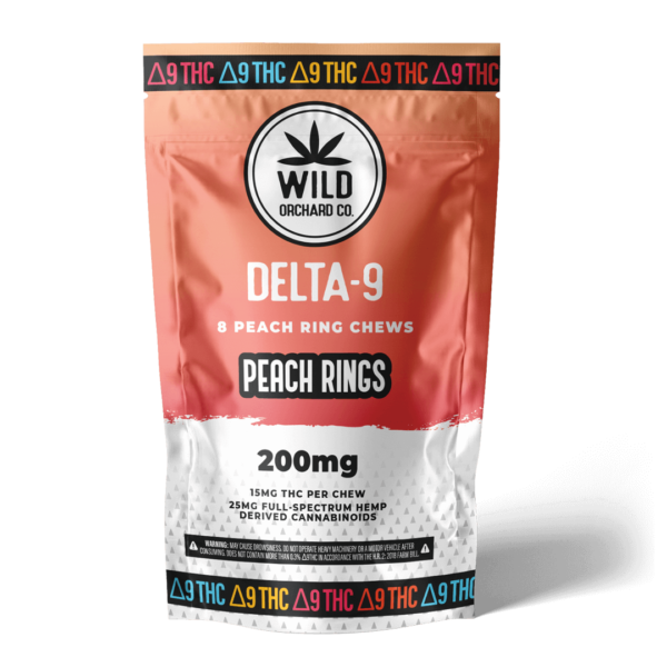 Wild Orchard Peach Rings Delta 9 - 8 count