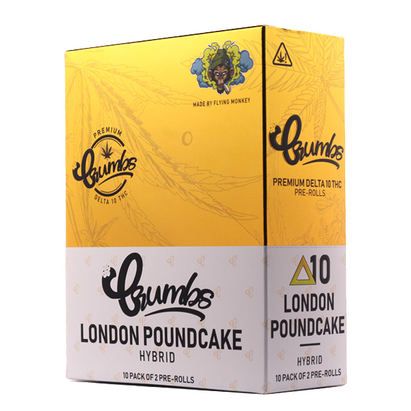 Crumbs By Flying Monkey Delta 10 Pre Roll - London Poundcake