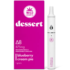 wild orchard dessert 1 gram vape blueberry cream pie disposable
