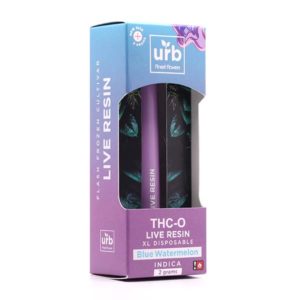 urb thc o live resin disposable blue watermelon