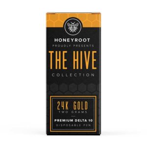 honeyroot wellness the hive 2g disposable 24k gold