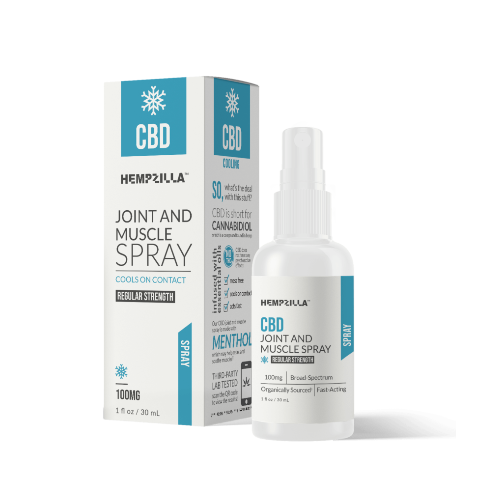 Hempzilla CBD Joint and Muscle Pain Spray Delta 8 Resellers