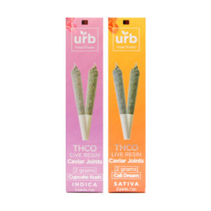 Urb THC-O pre rolls live resin caviar joints