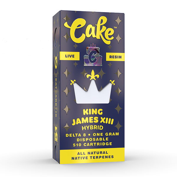 cake delta 8 live resin cartridge king james xiii