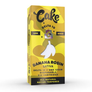 cake live resin delta 10 cartridge banana rosin