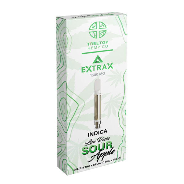 Delta Extrax X Treetop Hemp Co Live Resin Cartridge | 1.5g | Delta 8 ...