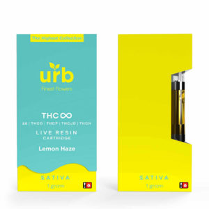 urb thc infinity live resin cartridge lemon haze
