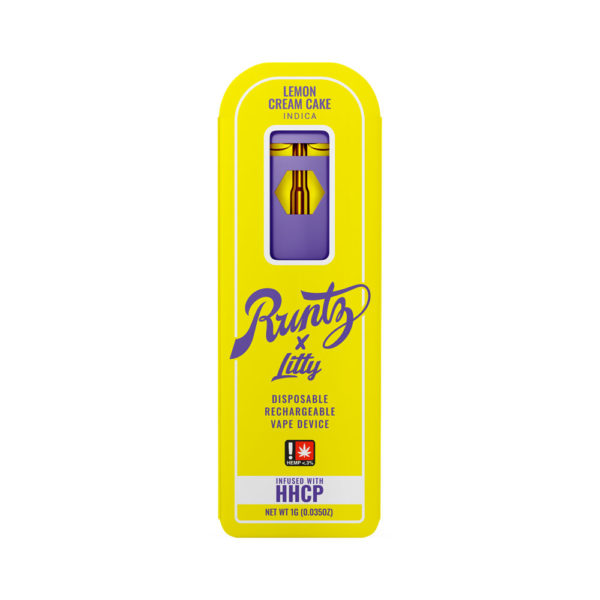 runtz litty hhcp disposable vape lemon cream cake