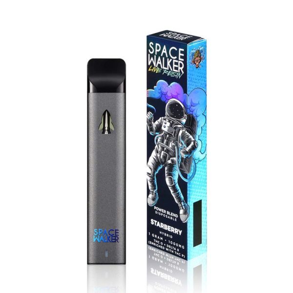 space walker live resin power blend disposable starberry