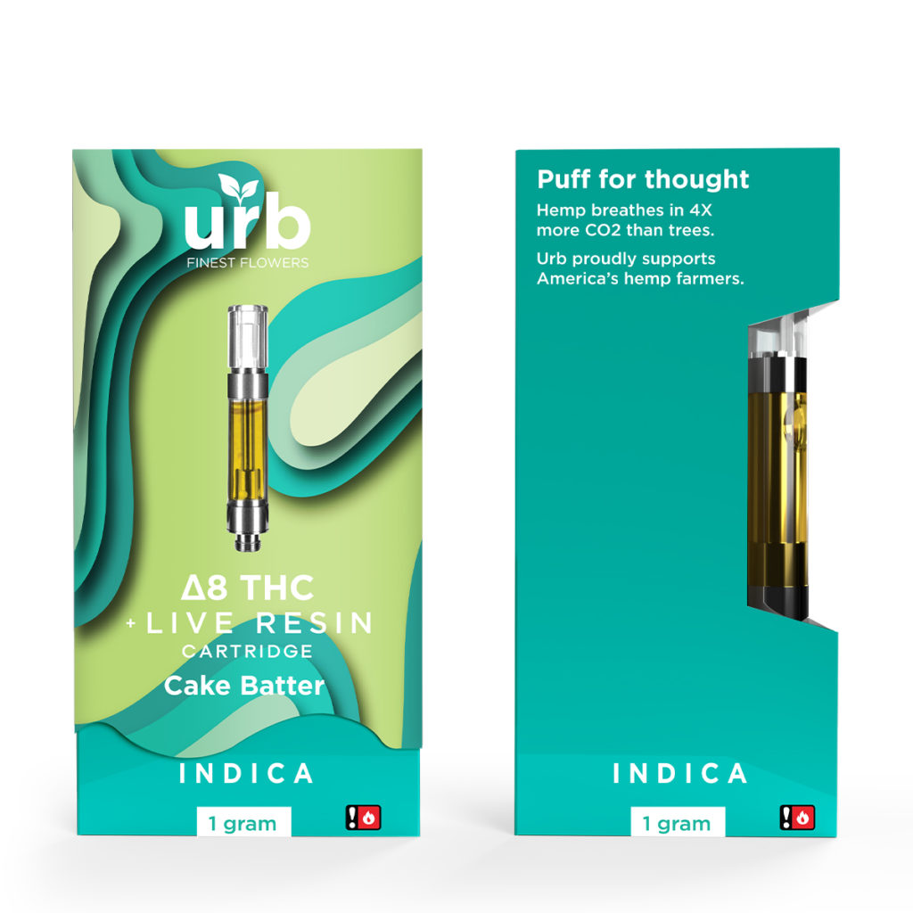 URB Live Resin Delta 8 Cartridges | 1g | Delta 8 Resellers