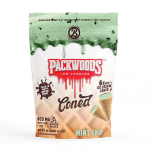 packwoods coned delta 8 600mg mint chip