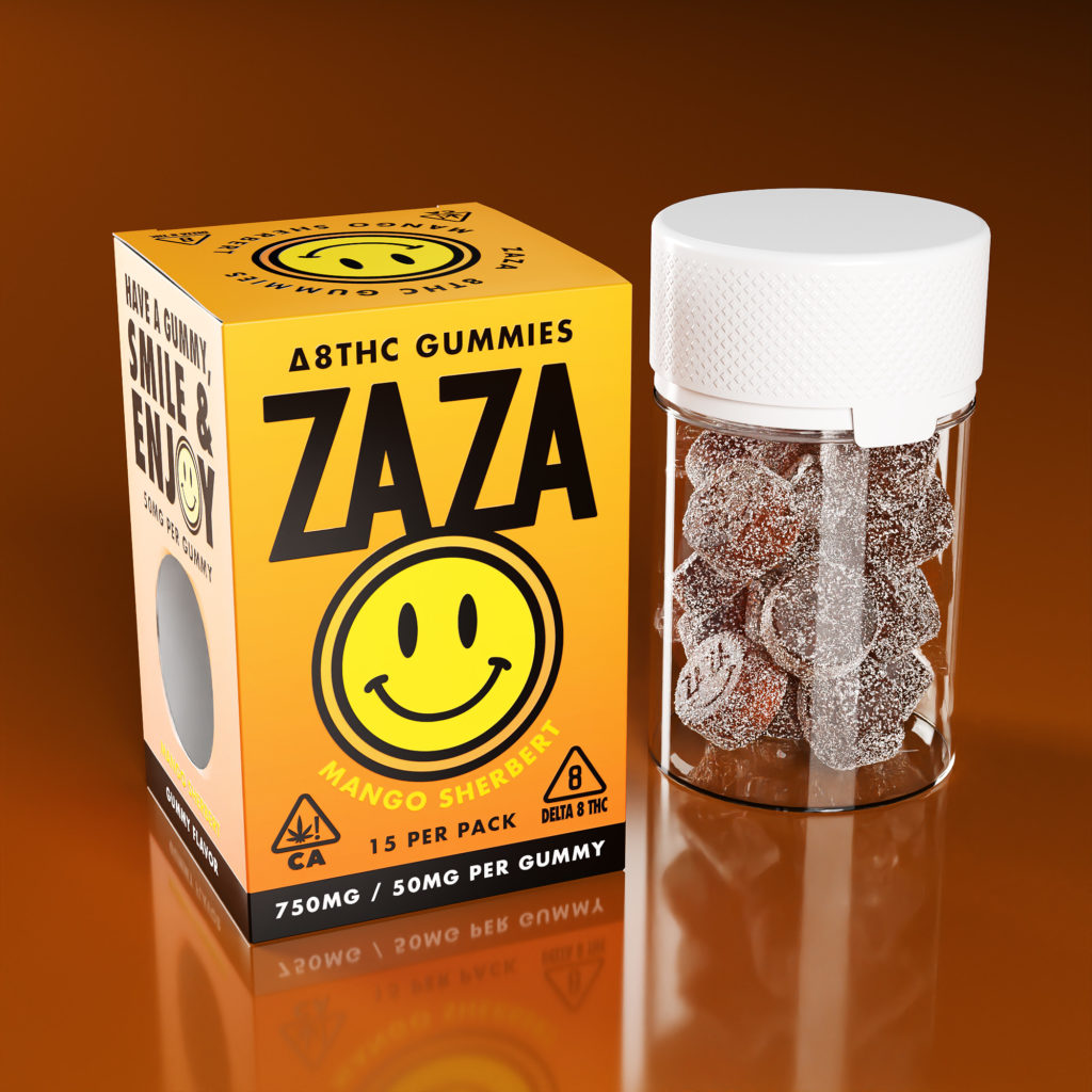 mango sherbert zaza gummy