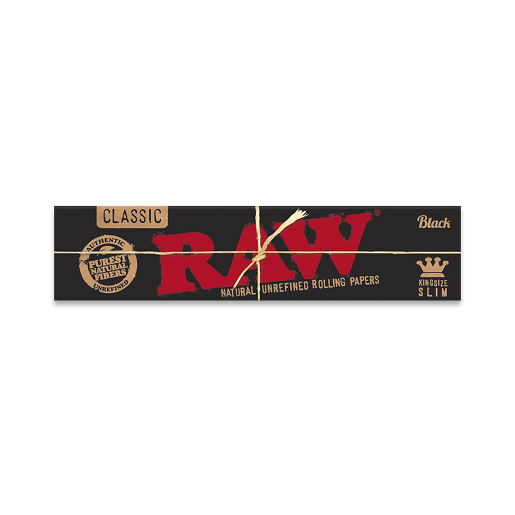 raw classic black rolling papers