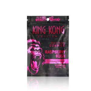 flying monkey crumbs king kong gummies d8 plus d10 1000mg raspberry kush