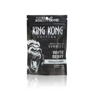 flying monkey crumbs king kong gummies d8 plus d10 1000mg white berry