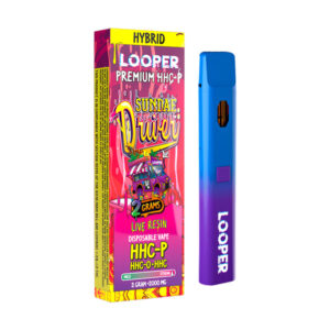 looper live resin hhc p disposable vape | 2g