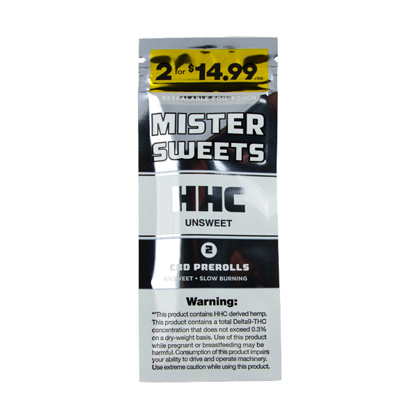 Mister Sweets HHC Pre Rolls | 2 Pack | Delta 8 Resellers