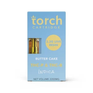 Torch THCB + THCP 2.2ml Vape Cartridge Butter Cake