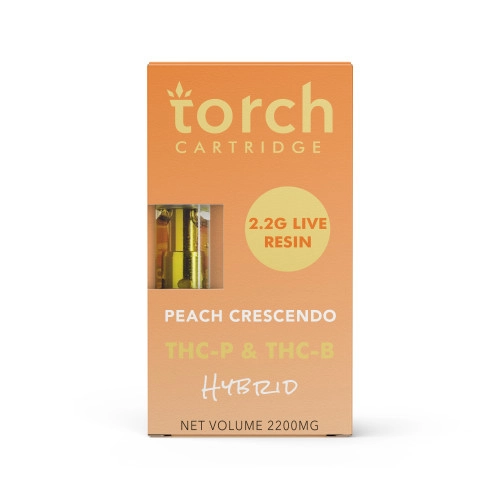 Torch THCB + THCP 2.2ml Vape Cartridge Peach Crescendo