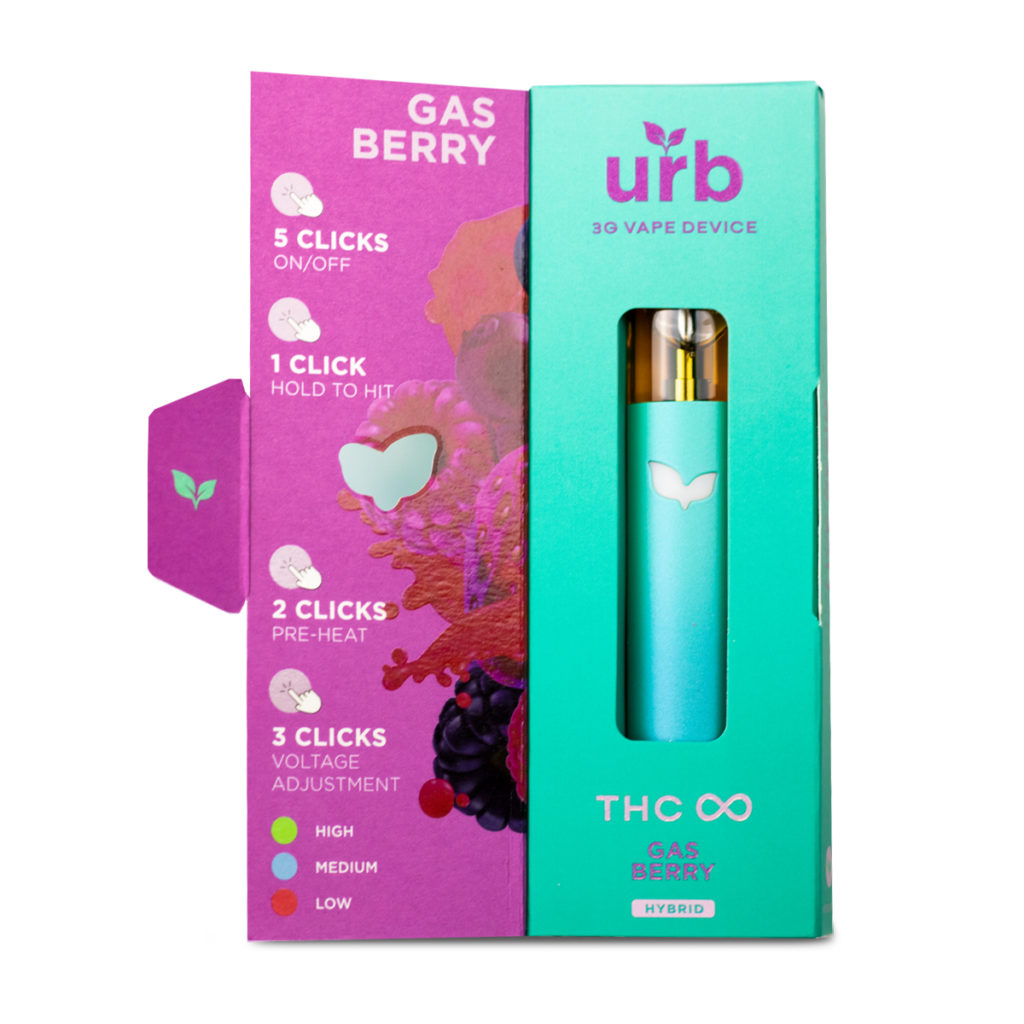 urb thc infinity disposable gasberry 3g