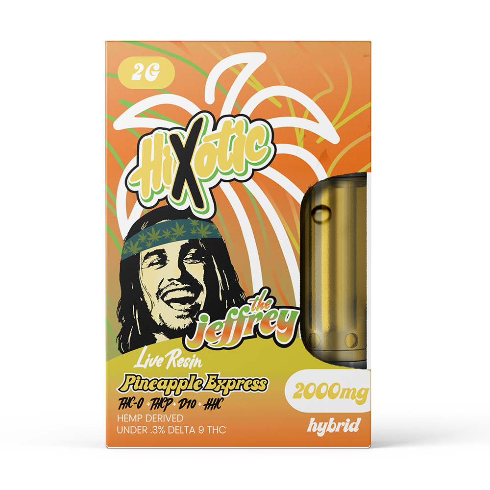 HiXotic The Jeffrey Cartridges | 2g | Delta 8 Resellers