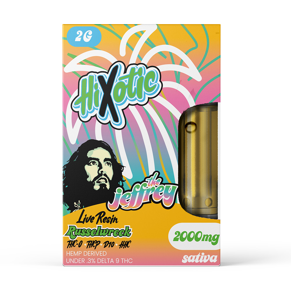 HiXotic The Jeffrey Cartridges | 2g | Delta 8 Resellers