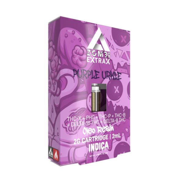 purple urkle zombi extrax cartridge oleo resin 2g