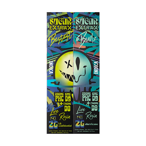 Sugar Extrax Bestest Buds Disposable Vape 2 Pack | 4g | Delta 8 Resellers