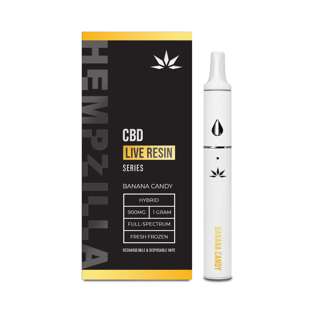 Hempzilla CBD Live Resin Series Disposable 1g Delta 8 Resellers